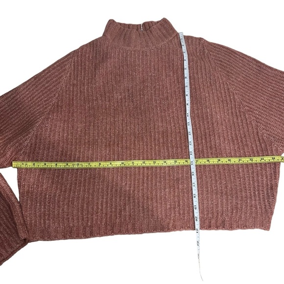 WAYF Marley Tulip‎ Back Mock Turtleneck Sweater Pink/Mauve Women’s Size XL NWT - Picture 6 of 13
